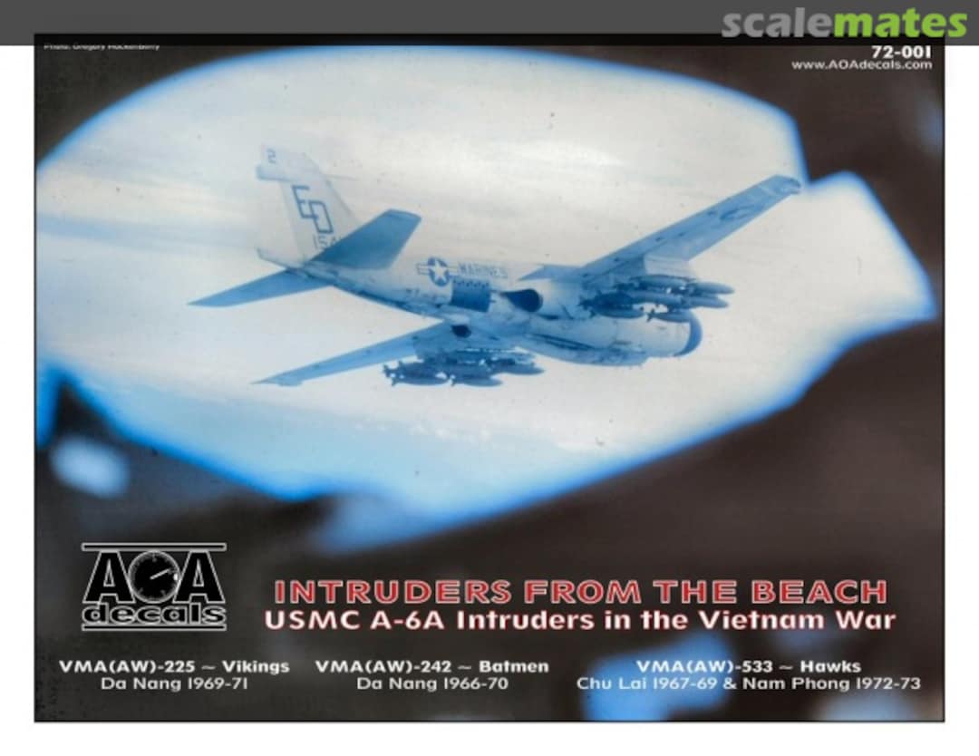 Boxart Intruders From The Beach 72-001 AOA decals