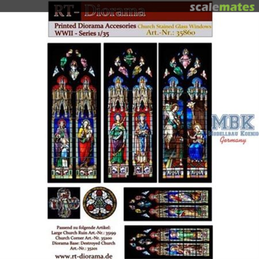 Boxart Church Stained Glass Windows 35860 RT-Diorama