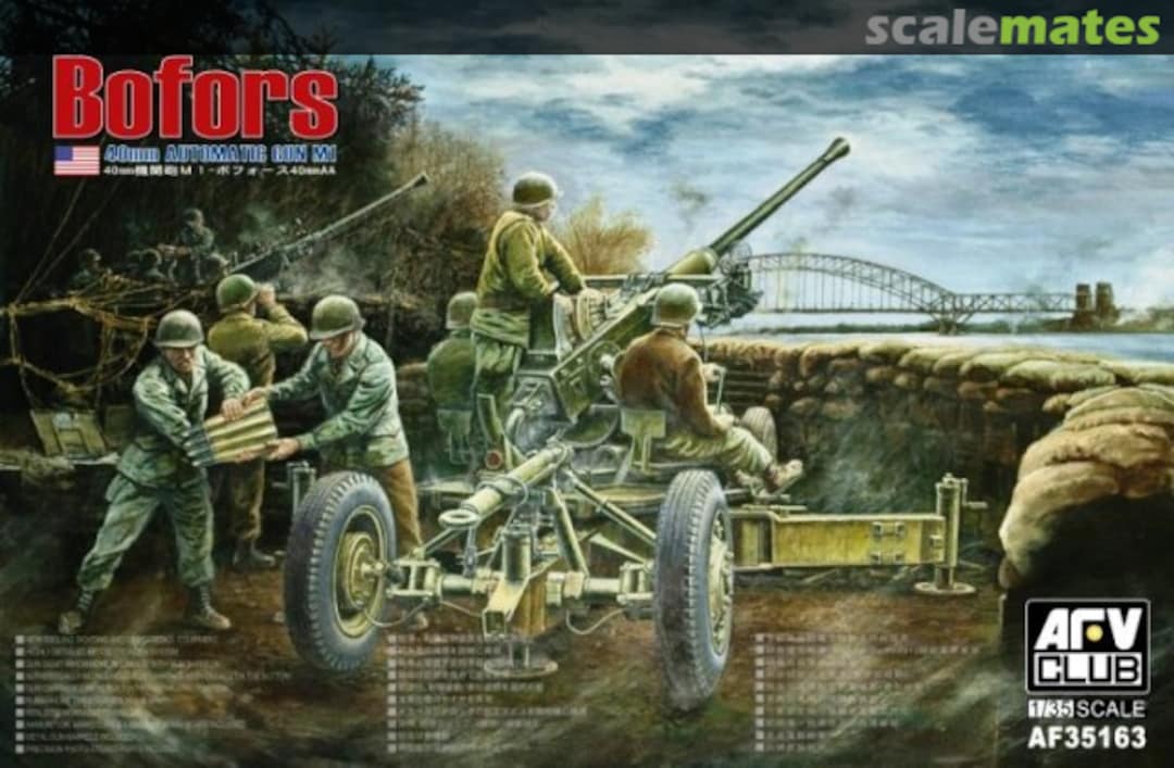 Boxart BOFORS 40mm Automatic Gun M1 AF35163 AFV Club