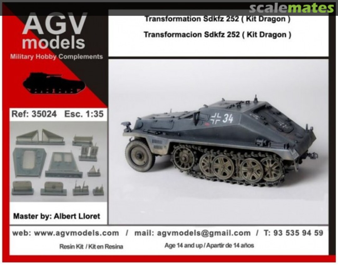 Boxart Transformation Sdkfz 252 35024 AGV Models