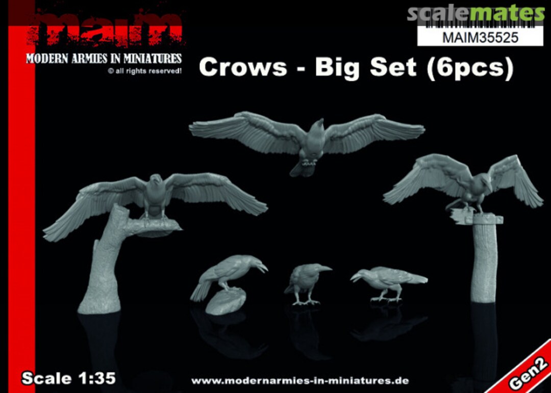 Boxart Crows - Big Set (6pcs) MAIM35525 MAiM