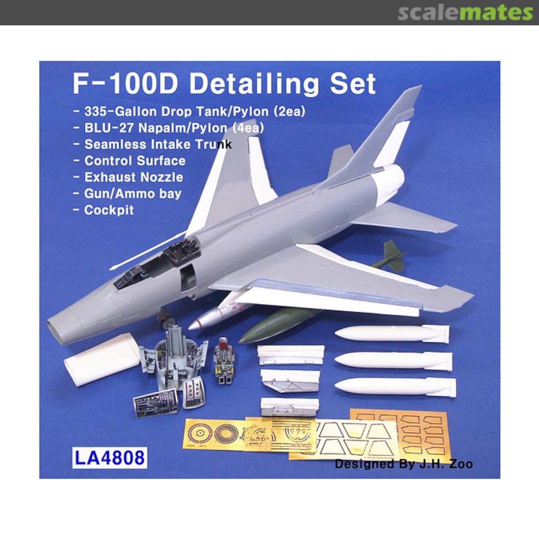 Boxart F-100D Super Sabre Detail Set For Monogram LA4808 Legend Productions