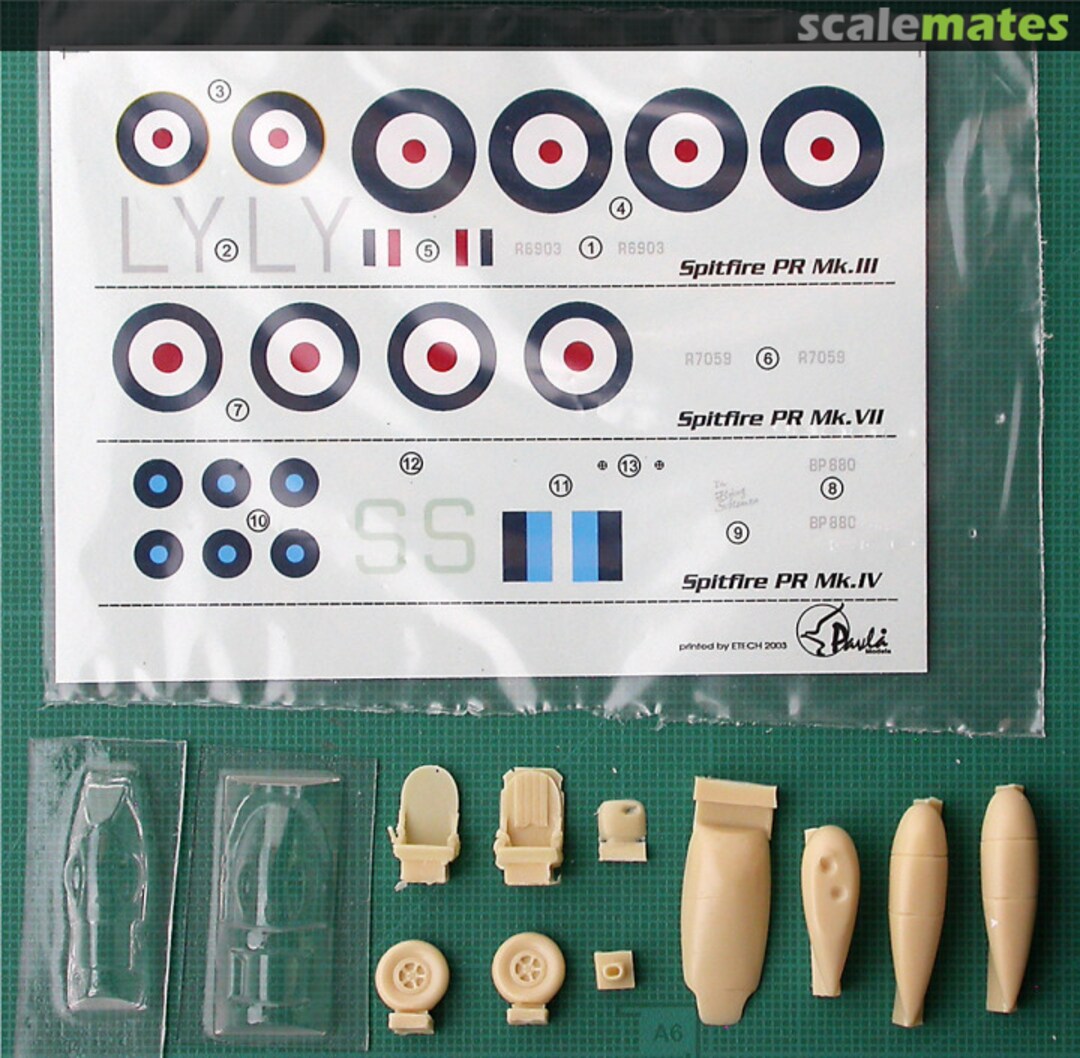 Contents Spitfire PR MK.III, IV, VII U72-32 Pavla Models