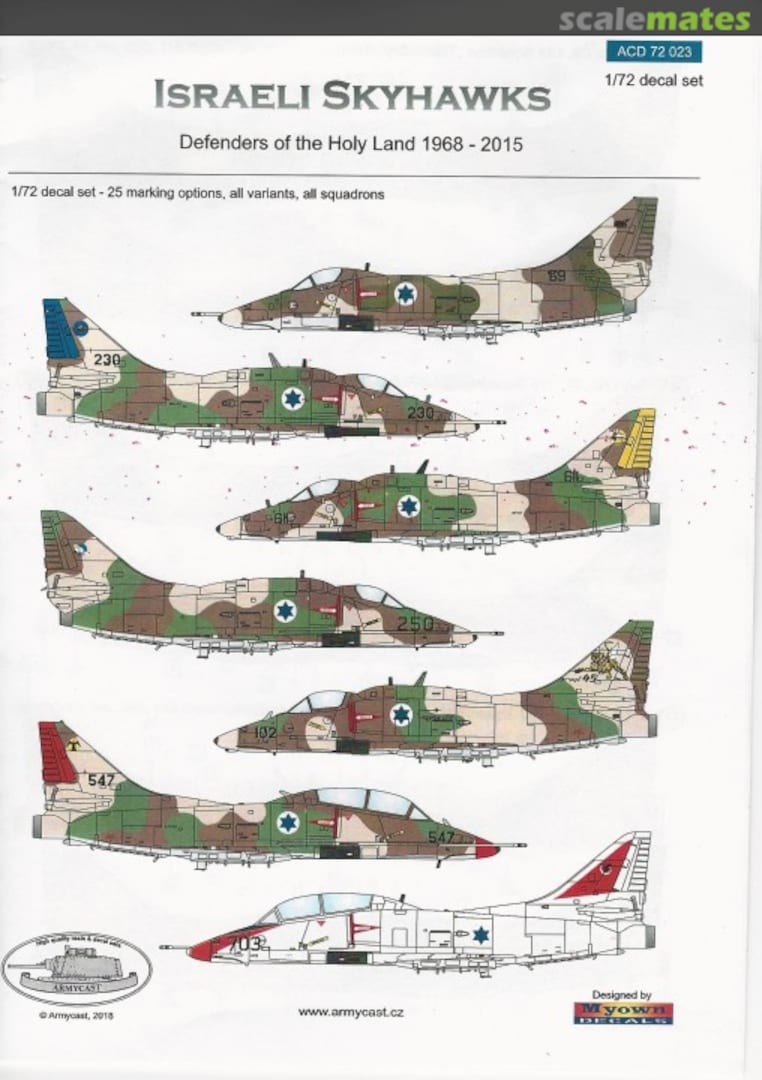 Boxart Israeli Skyhawks ACD 72 023 Armycast M&M