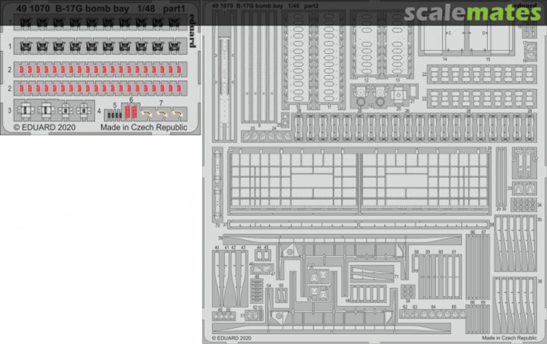 Boxart B-17G bomb bay 491070 Eduard
