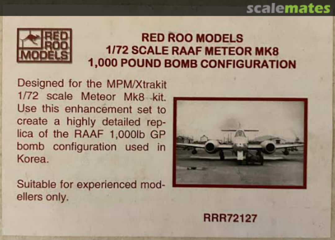 Boxart 1,000lb Bomb Configuration RRR72127 Red Roo Models