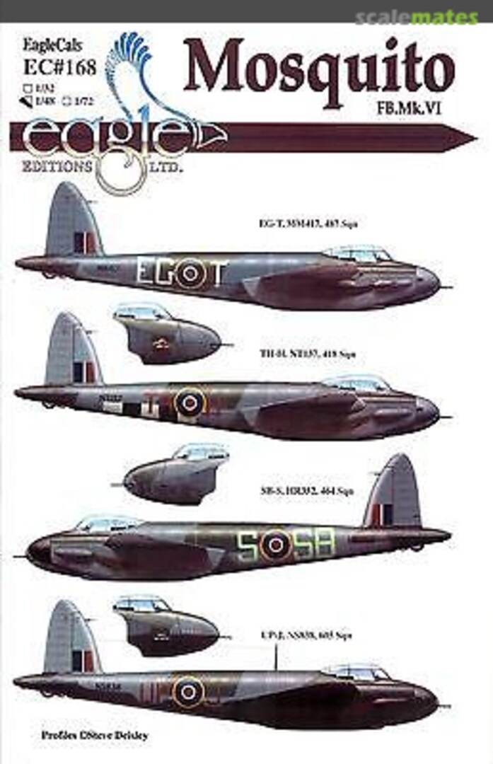 Boxart de Havilland Mosquito FB Mk.VI EagleCals EC32-168 Eagle Editions