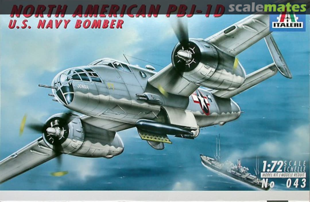 Boxart North American PBJ-1D 043 Italeri