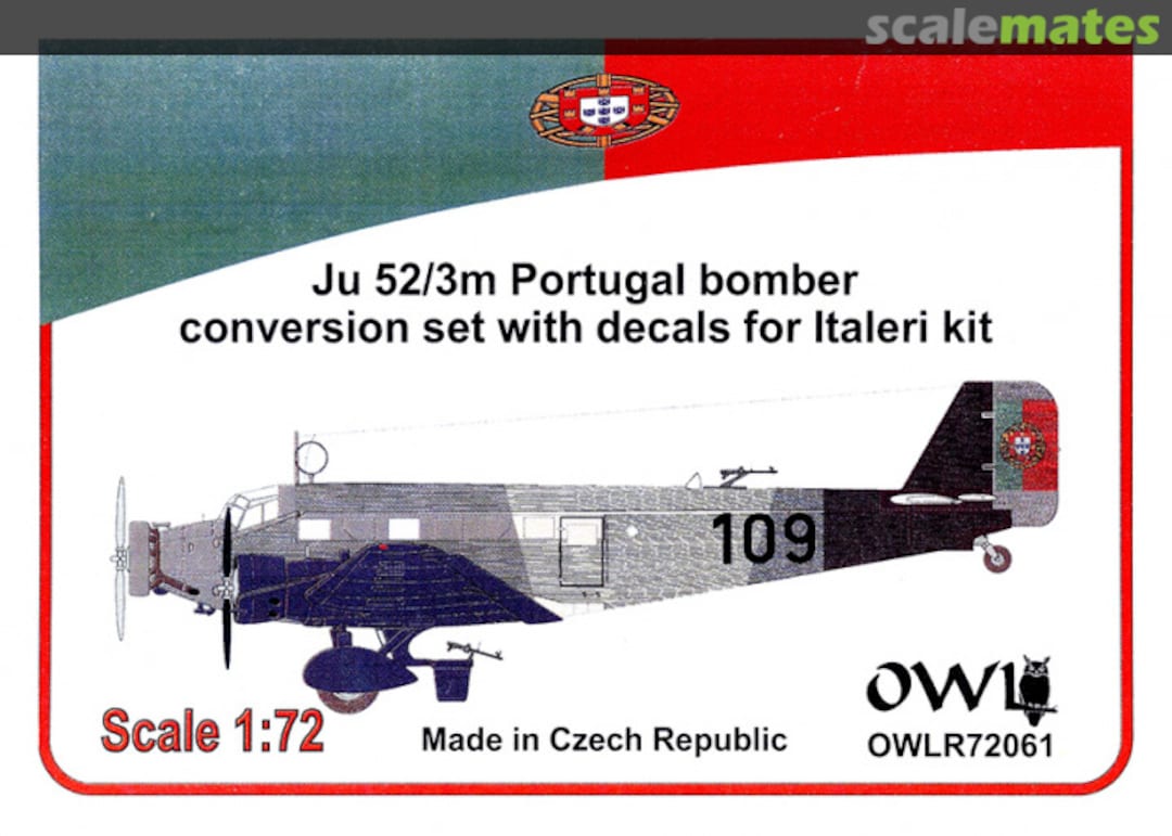 Boxart Junkers Ju-52/3m Portugal bomber conversion set OWLR72061 OWL