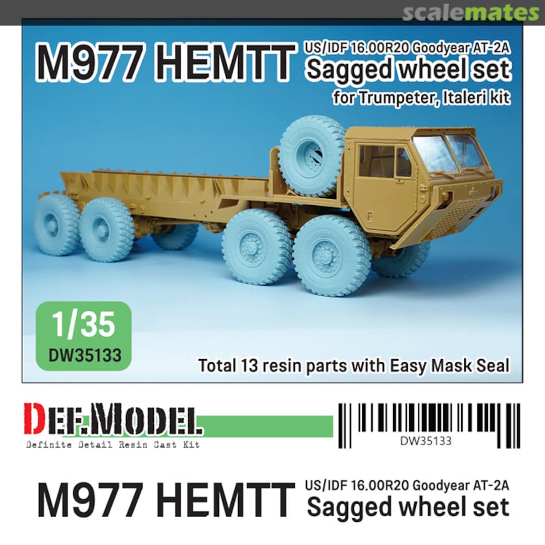 Boxart M977 HEMTT Goodyear AT-2A Sagged Wheel Set DW35133 Def.Model