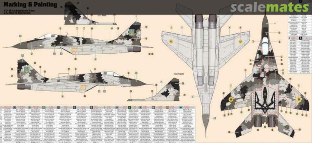 Contents MiG-29 (9-13) 'Ghost of Kyiv' 041106 MisterCraft