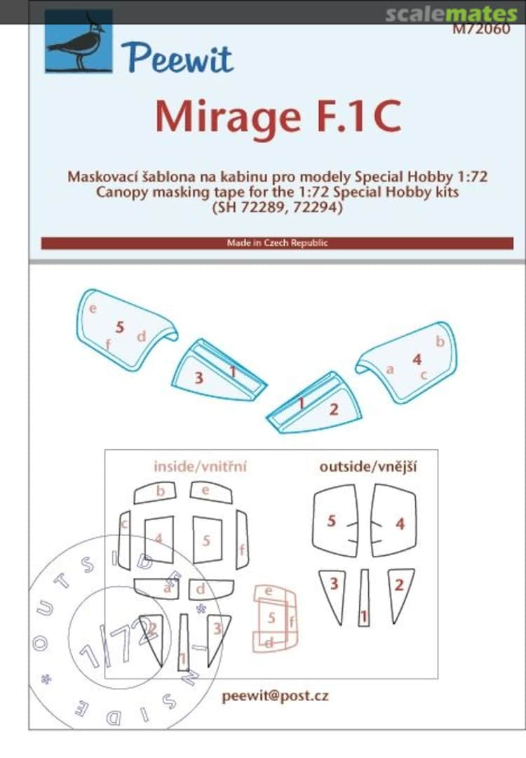 Boxart Mirage F.1C M72060 Peewit