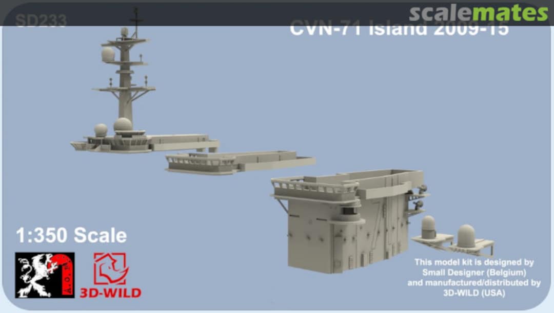 Boxart CVN-71 Island 2009-15 SD233 3D-Wild