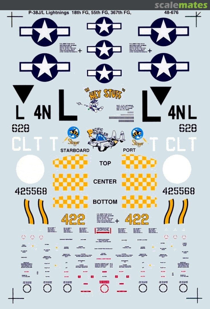 Boxart P-38J/L Lightnings 48-0676 SuperScale International