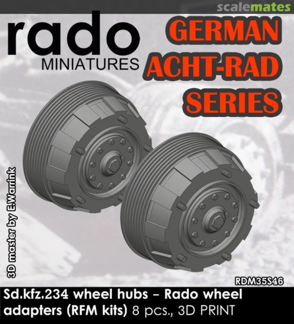 Boxart Sd.kfz. 234 Wheel Hubs RDM35S46 Rado Miniatures