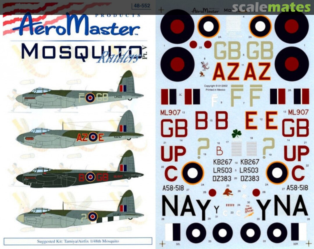 Boxart Mosquito Raiders 48-552 AeroMaster