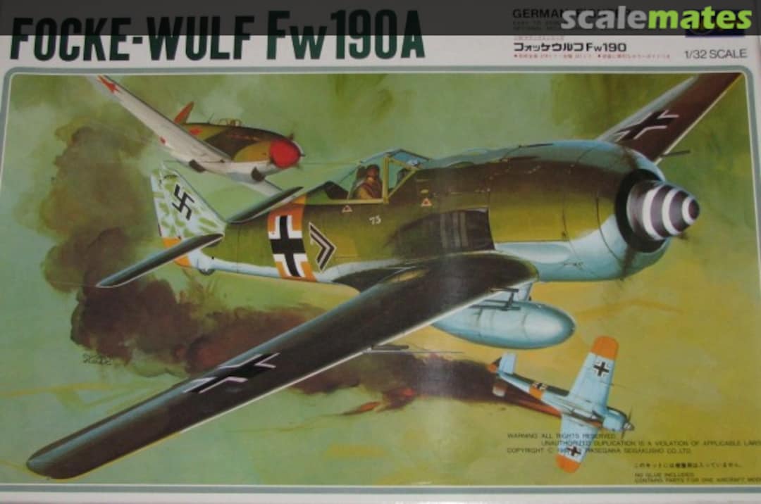 Boxart Focke-Wulf Fw190A S010:1300 Hasegawa