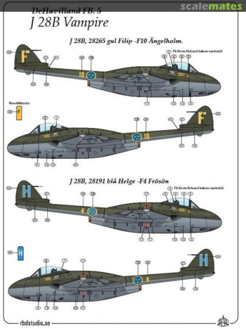 Boxart J 28B Vampire 48028 RB Decals