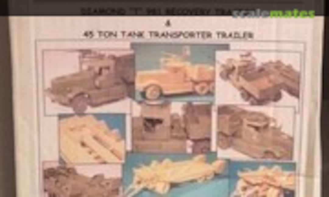 1:35 US Diamond &quot;T&quot; 981 Recovery Vehicle &amp; 45 ton tank transporter trailer (Scale Line 135*040)