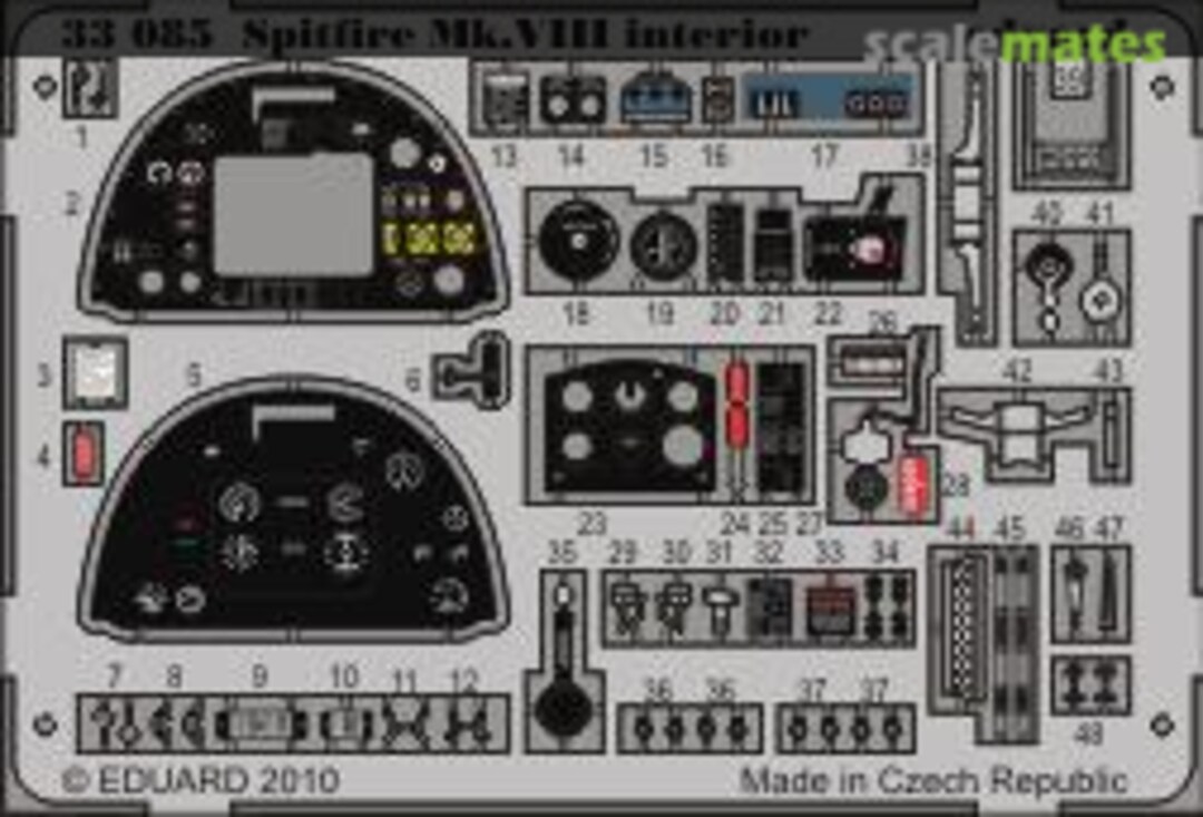 Boxart Spitfire Mk.VIII interior 33085 Eduard