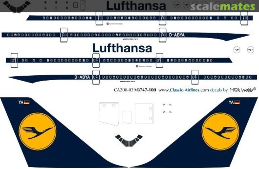 Boxart Lufthansa 747 CA200-029 Classic Airlines