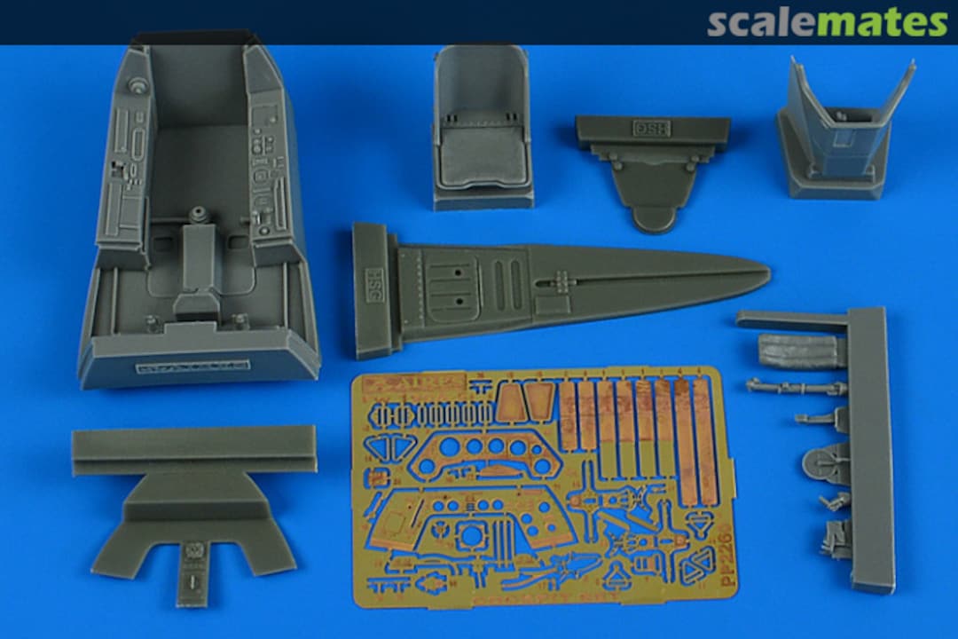 Boxart Fw 190A-5 cockpit set HASEGAWA 2260 Aires