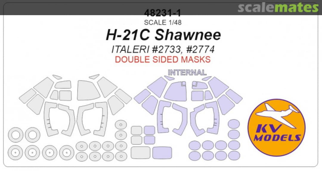 Boxart H-21C Shawnee (double-sided masks) 48231-1 KV Models