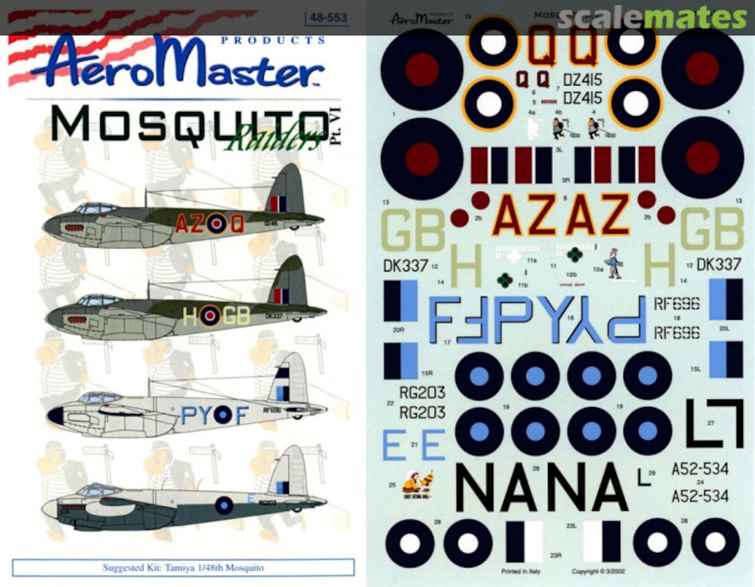 Boxart Mosquito Raiders 48-553 AeroMaster