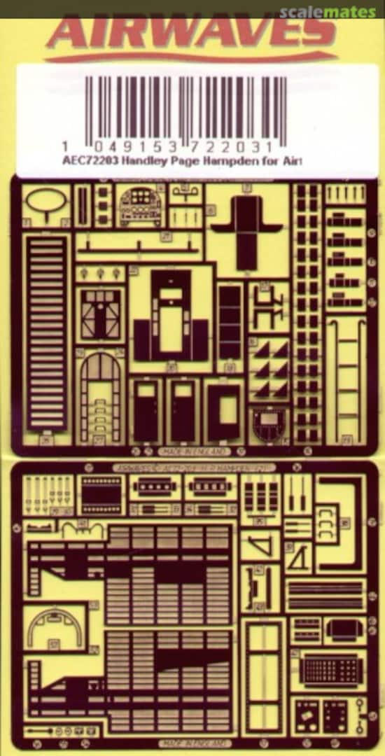 Boxart Handley-Page Hampden PE Kit for Airfix AEC72203 Airwaves