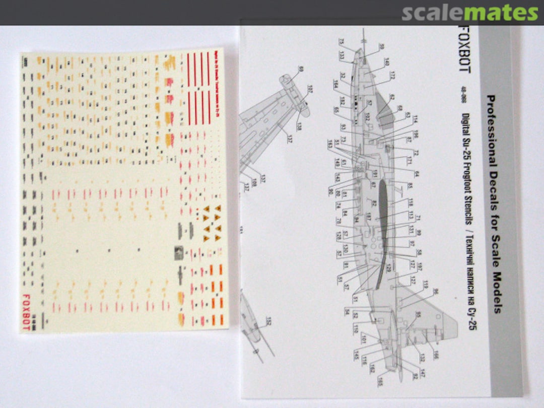 Boxart Stencils for Digital Su-25 48-066 Foxbot