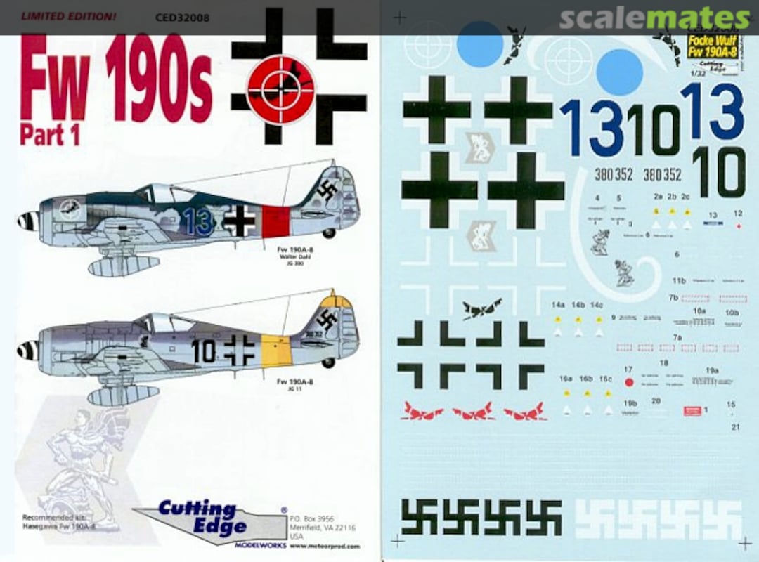 Boxart Fw 190s Part 1 CED32008 Cutting Edge Modelworks