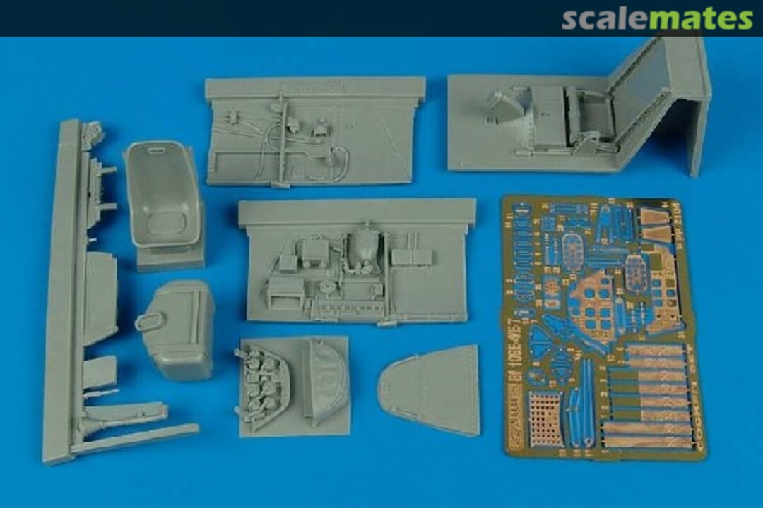 Boxart Bf 109E-4/E-7 cockpit set 2104 Aires