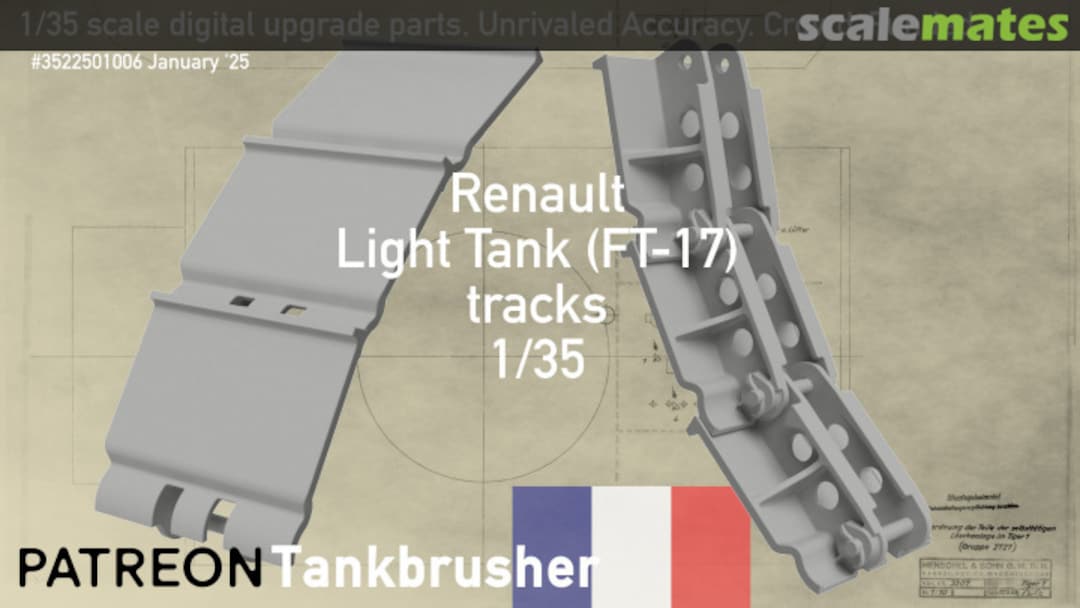 Boxart Renault Light Tank FT-17 352501006 Tankbrusher Scale Modeling