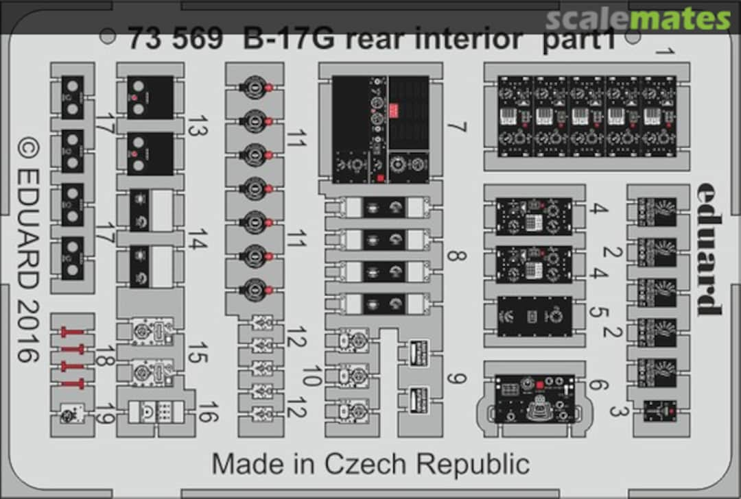 Boxart B-17G rear interior 73569 Eduard