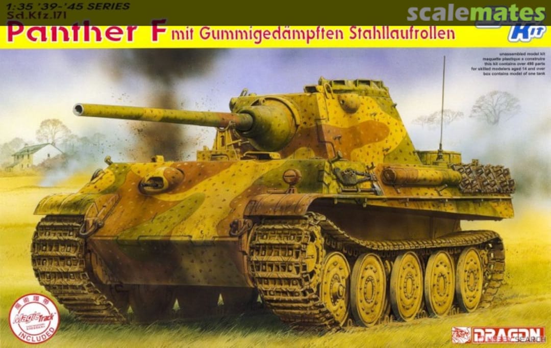 Boxart Sd.Kfz.171 Panther F mit Gummigedämpften Stahllaufrollen 6403 Dragon