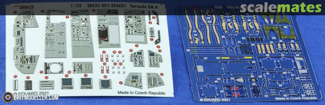 Boxart Tornado GR.4 interior detail set 3DL32001 Eduard