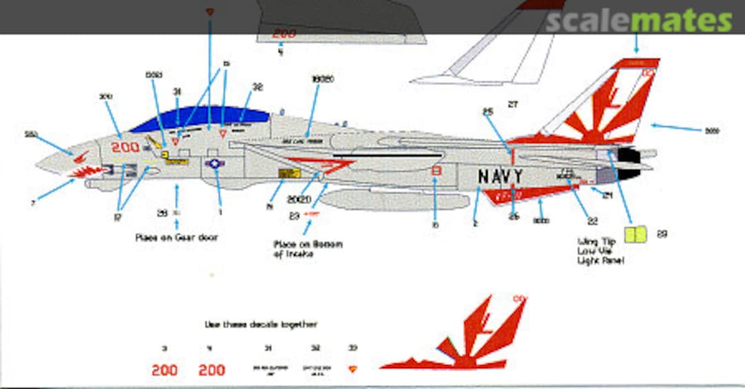 Boxart F-14A Tomcat 144-102 Starfighter Decals