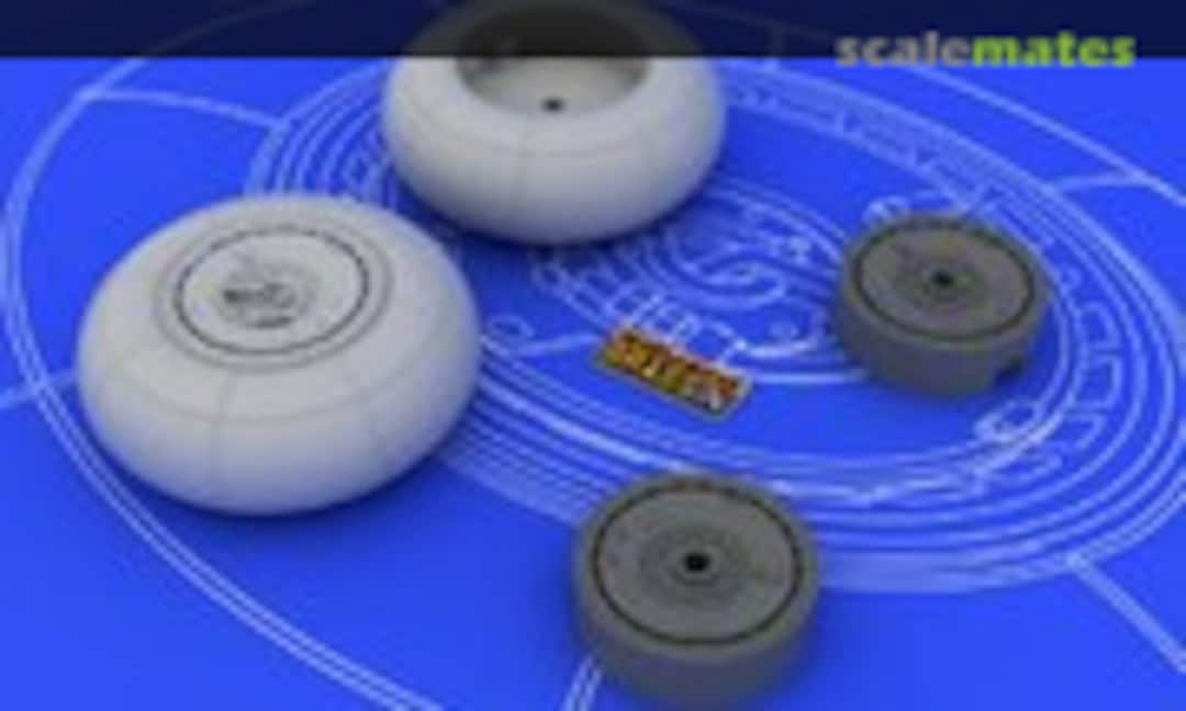 1:48 Bf 110 E/F/G main undercarriage wheels (Eduard 648055)