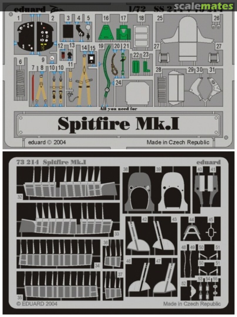 Boxart Spitfire Mk.I 73214 Eduard