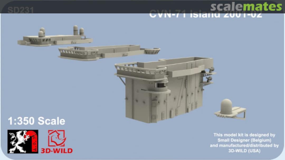 Boxart CVN-71 Island 2001-02 SD231 3D-Wild