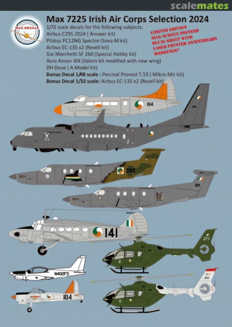 Boxart Irish Air Corps Selection 2024 MAX7225 Max Decals