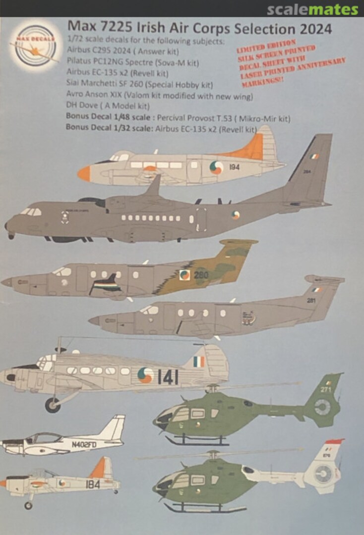 Boxart Irish Air Corps Selection 2024 MAX7225 Max Decals