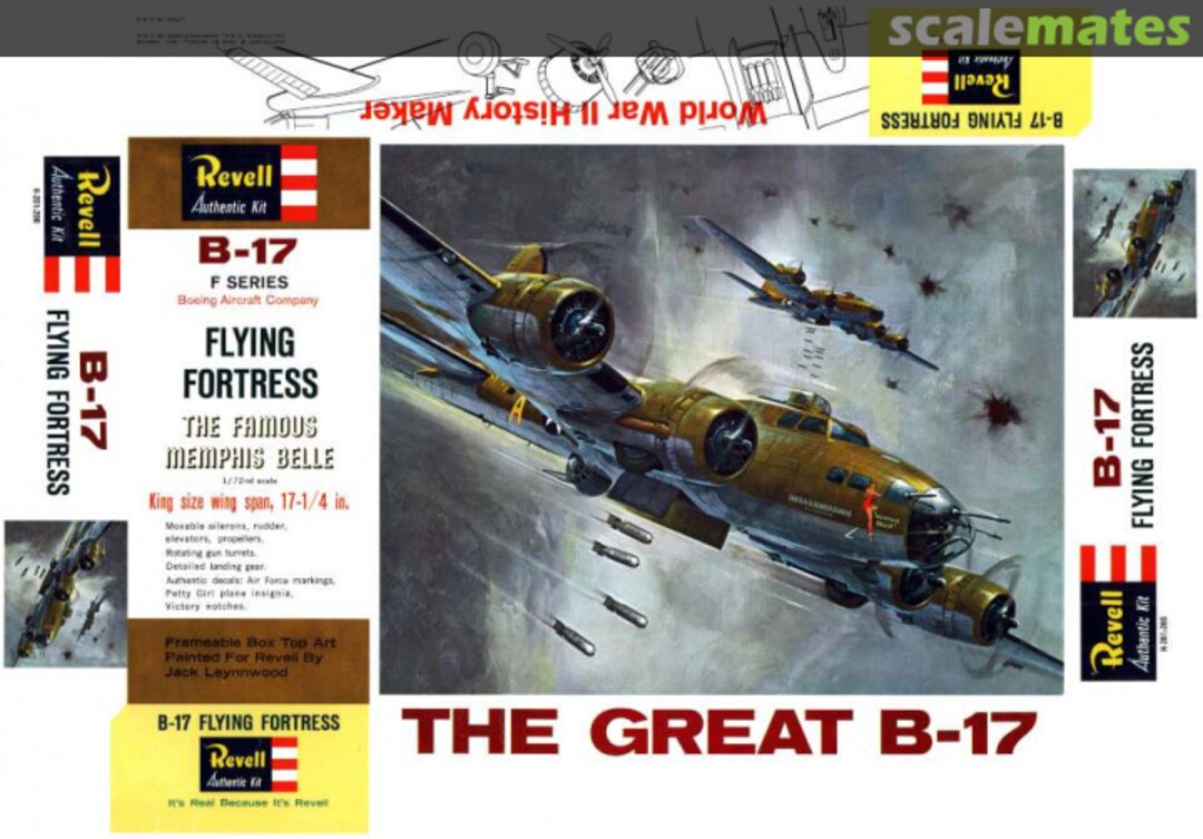 Boxart B-17F Flying Fortress H-201 Revell