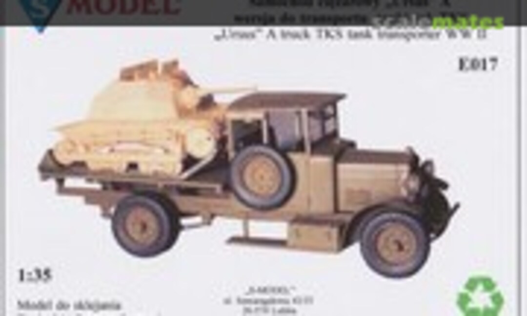 1:35 Ursus A truck TKS tank transporter WW II (S-Model (Poland) E017)