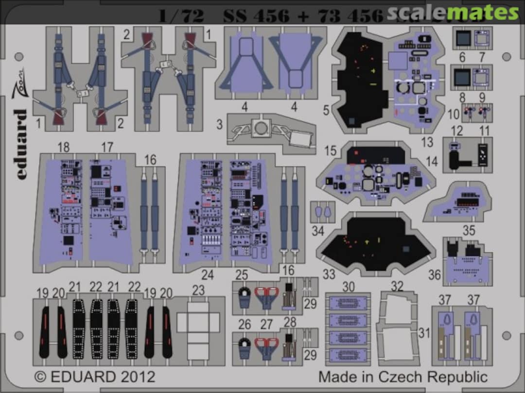 Boxart Su-27UB interior SS456 Eduard
