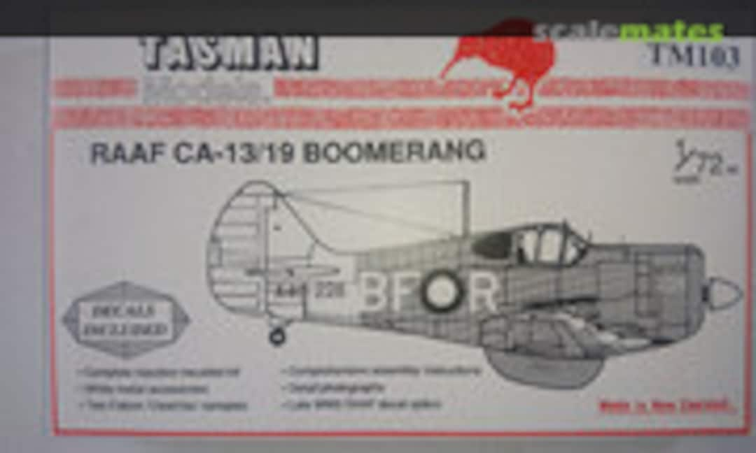 1:72 RAAF CA-13/19 Boomerang (Tasman Model Products TM103)