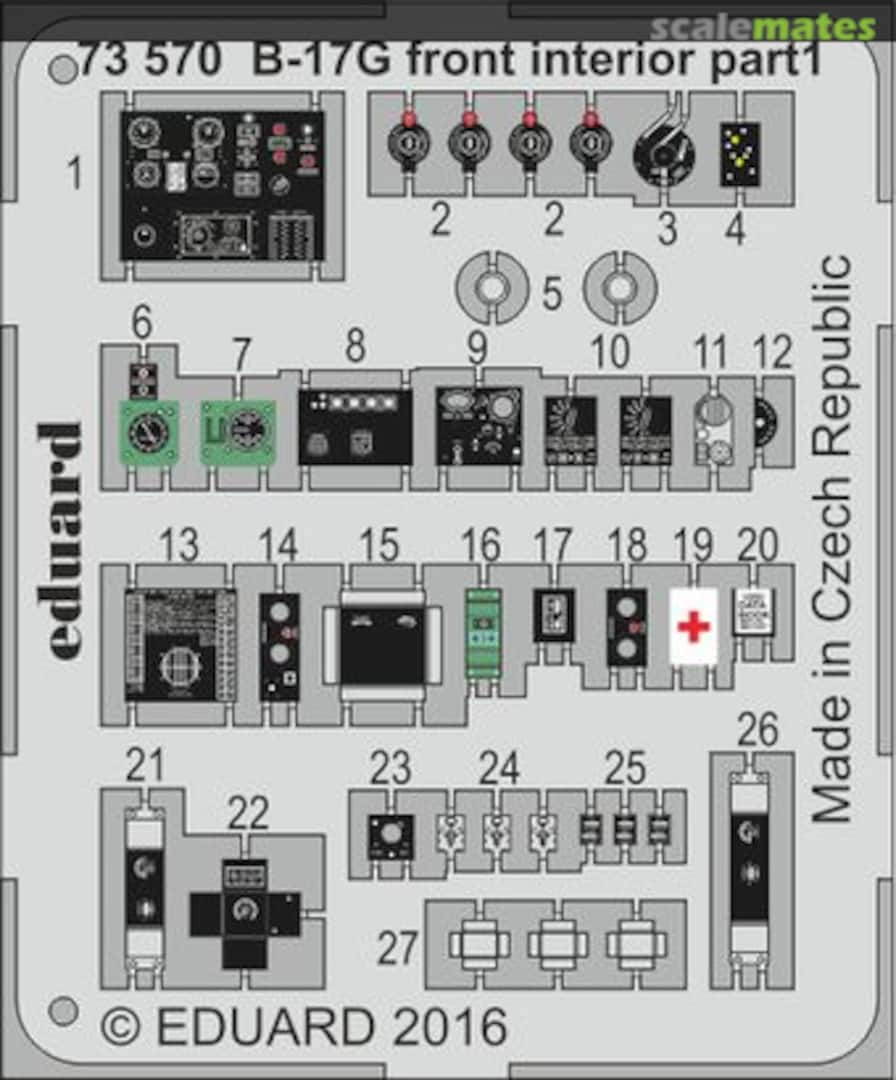 Boxart B-17G front interior 73570 Eduard