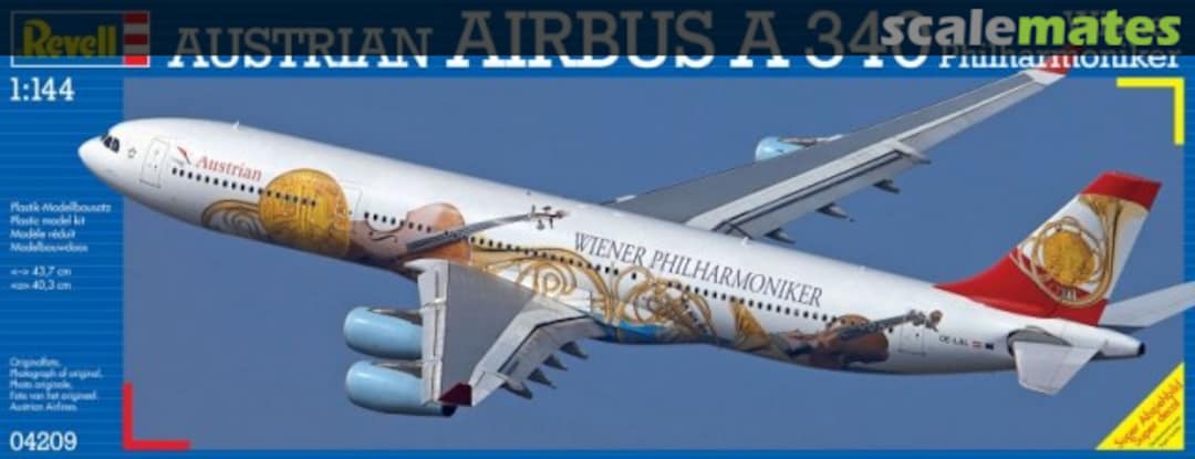 Boxart Austrian Airbus A340 Wiener Philharmoniker 04209 Revell