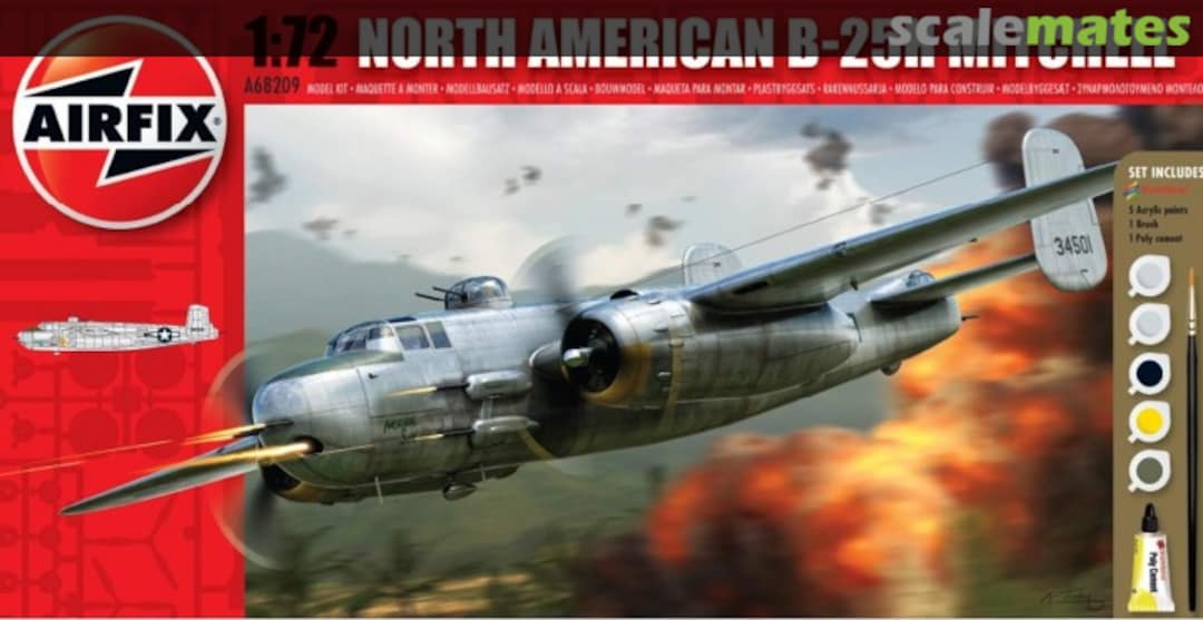 Boxart North American B-25H Mitchell A68209 Airfix