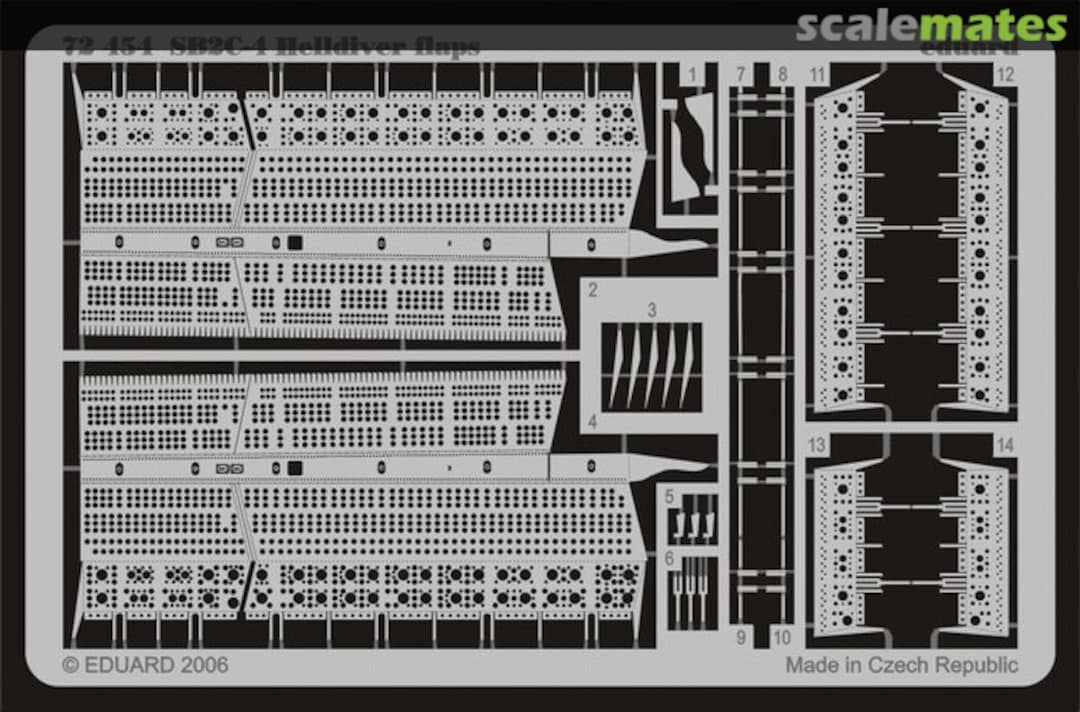 Boxart Curtiss SB2C-4 Helldiver - PE Landing flaps 72454 Eduard